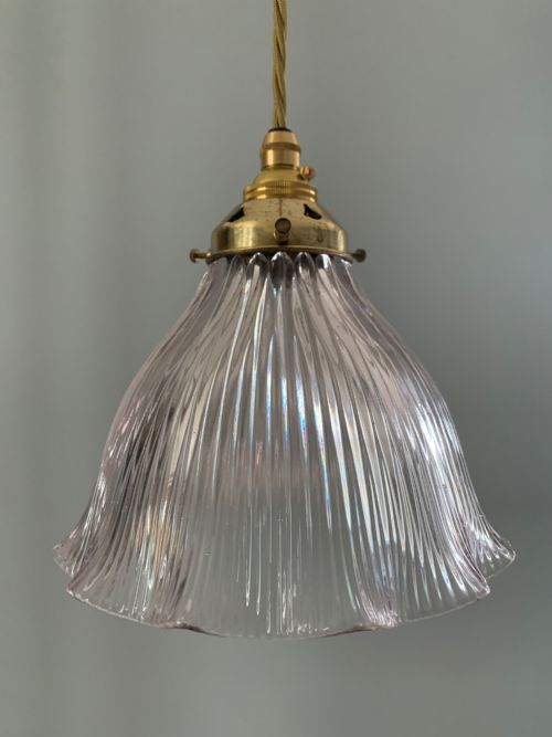 Holophane Ceiling Light, Rewired