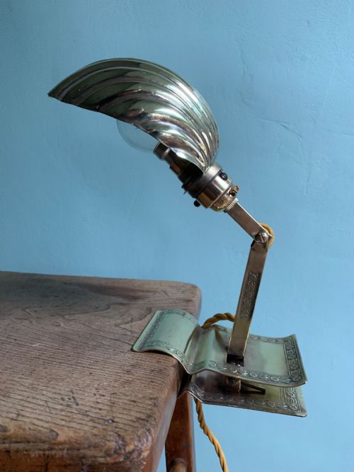 Adjusto ~Lite Clip on Desk Lamp, C1910. Rewired and Pat Tested