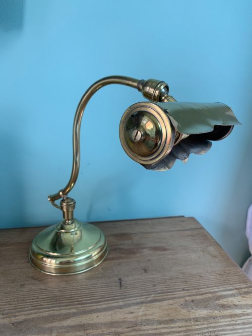 C1920 French Piano Desk Lamp, Rewired and Pat Tested