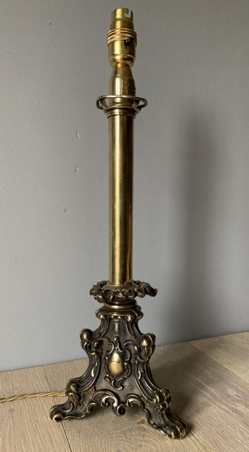 Palmer & Co, London, Brass Table Lamp, Rewired and Pat Tested