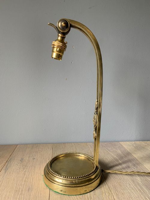 C1910 Ladies Desk Reading Table Lamp, Rewired and Pat Tested