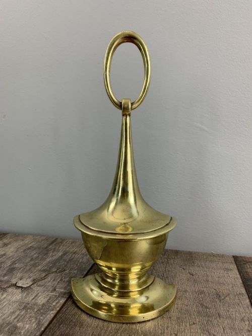 William Tonks Victorian Brass Doorstop, Door Stop