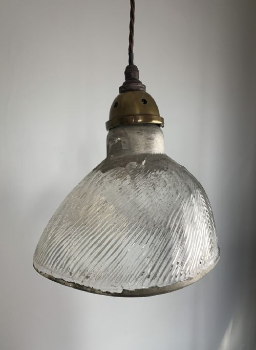 C1900 Mercury Glass Pendant Ceiling Light, Rewired