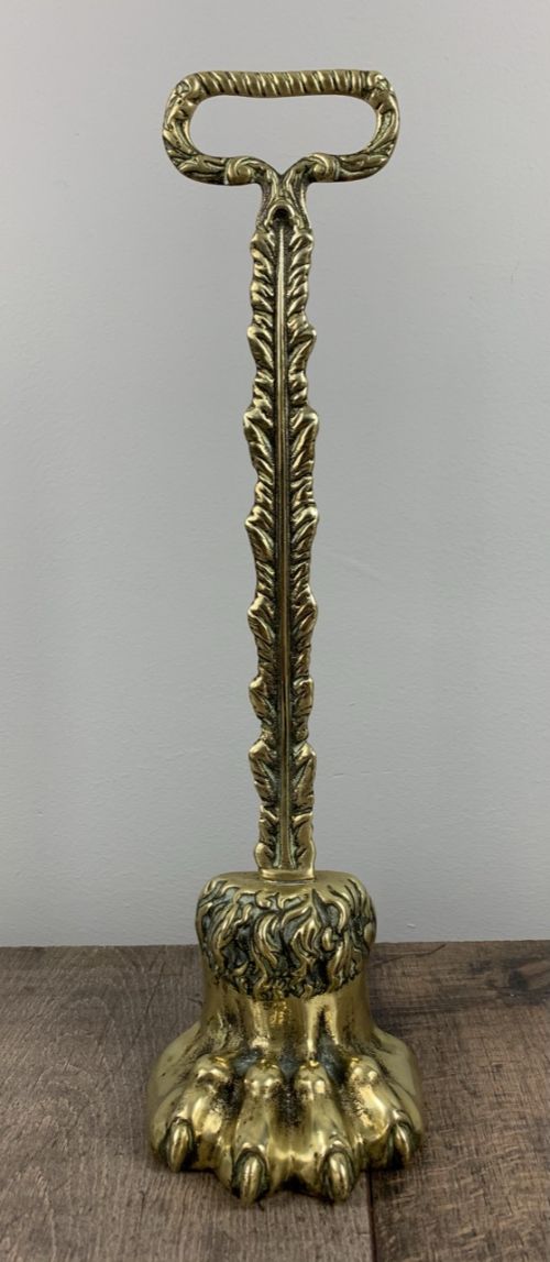 Regency Claw Foot Brass Doorstop Door Stop Door Porter