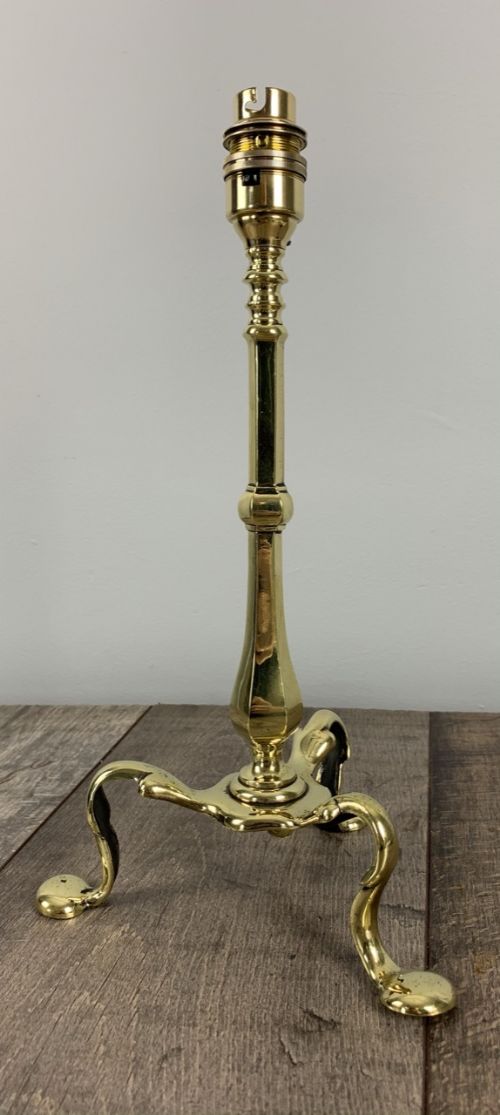 C1910 Brass Pullman Table Lamp, Rewired and Pat Tested