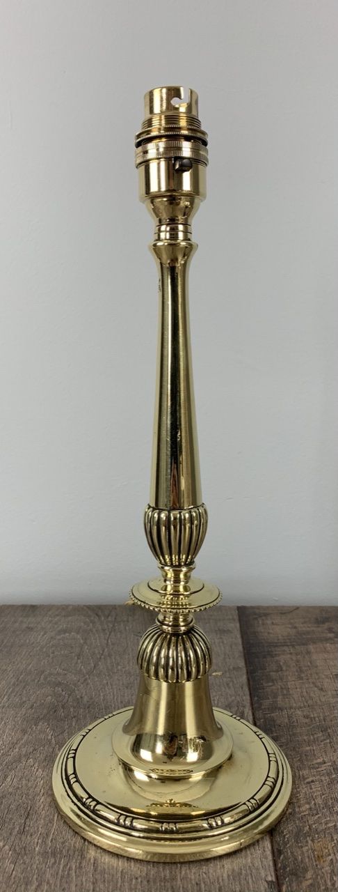 1920 Fine Brass Table Lamp, Rewired and Pat Tested
