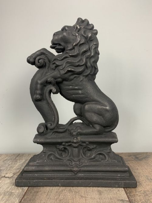 Victorian Cast Lion Doorstop Door Stop