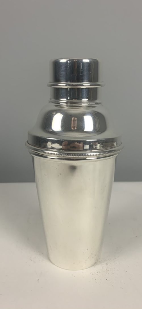 Silver Plate Art Deco Stepped Cocktail Shaker; 1930’S by Thomas Warner & Son