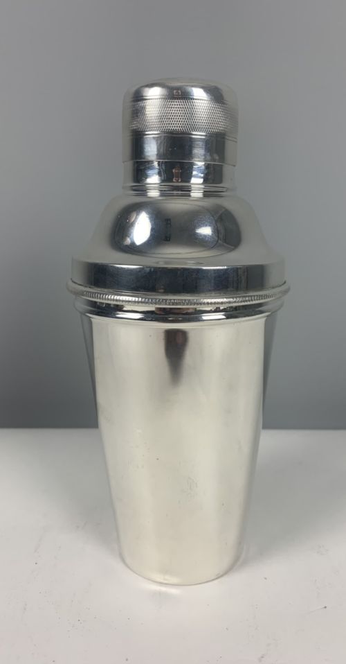 Davies & Powers Silver Plate Art Deco Stepped Cocktail Shaker; 1930’S