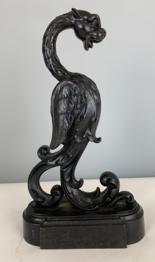 Unusual Victorian Dragon Cast Iron Doorstop Door Stop Door Porter