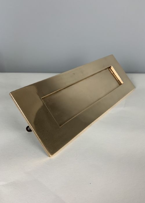 Large C1910 Brass Letter Box, Fully Refurbished