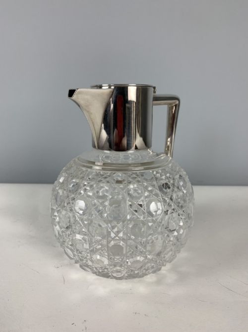 Silver Plated & Cut Glass Claret Jug, Tennis Prize Dated 1891
