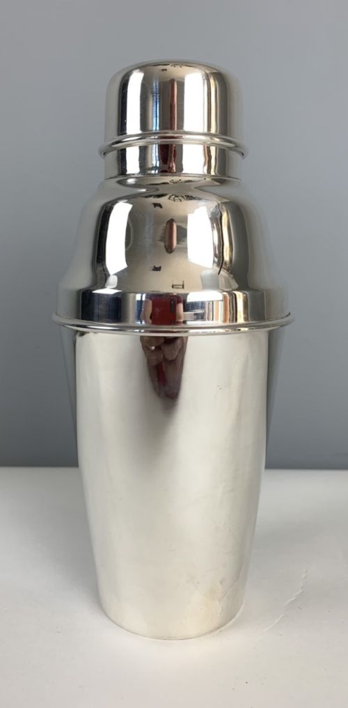 Walker & Hall Sheffield Art Deco Silver Plated Cocktail Shaker