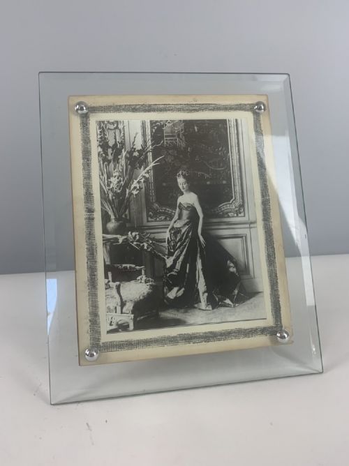 Large 1930s Art Deco Bevelled Glass Photo Frame