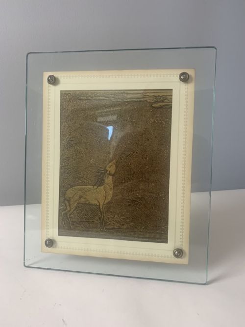 Large 1930s Art Deco Bevelled Glass Photo Frame
