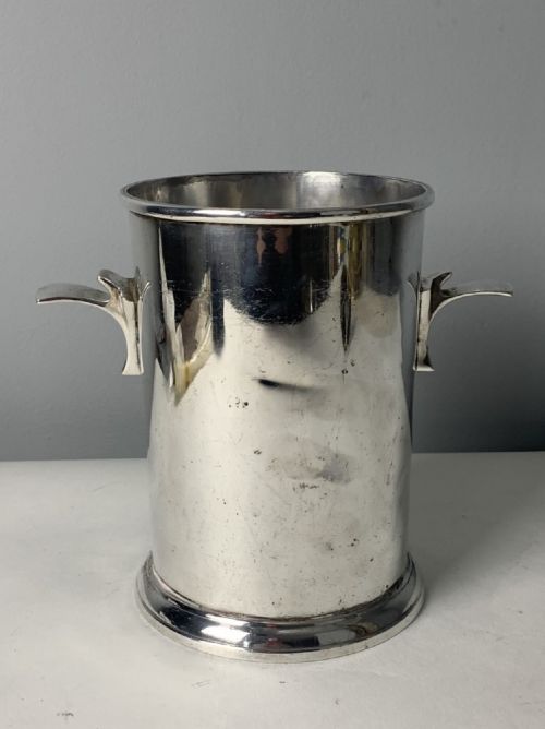 Small Art Deco Silver Plated Banana Republic Champagne Ice Bucket