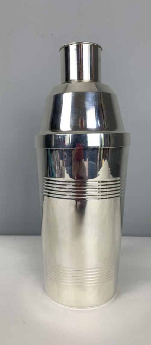 Large Art Deco Silver Plated Cocktail Shaker