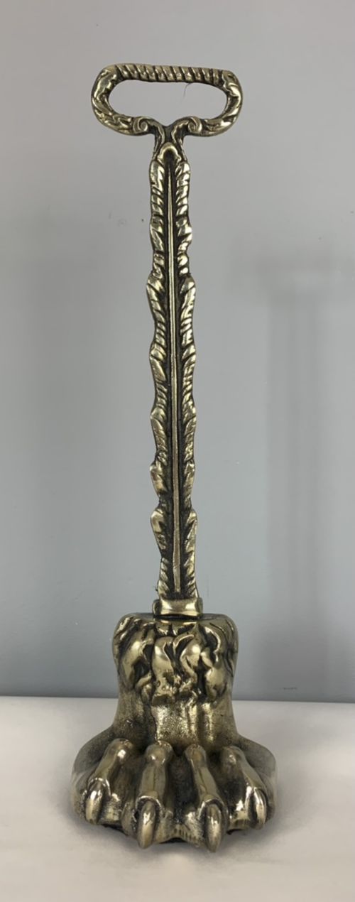 Regency Claw Foot Brass Doorstop Door Stop Door Porter