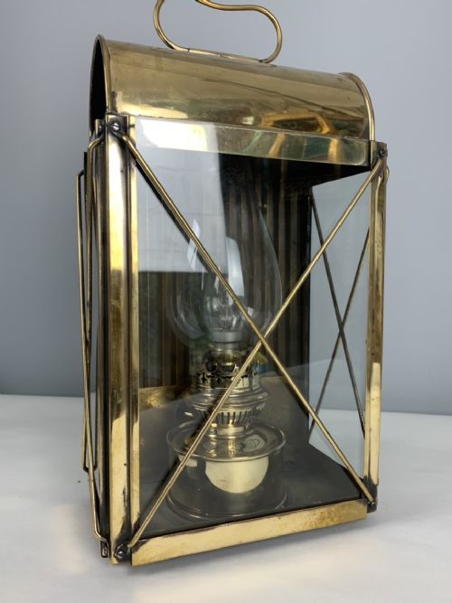 Brass Lantern, Table Lamp, Rewired and Pat Tested