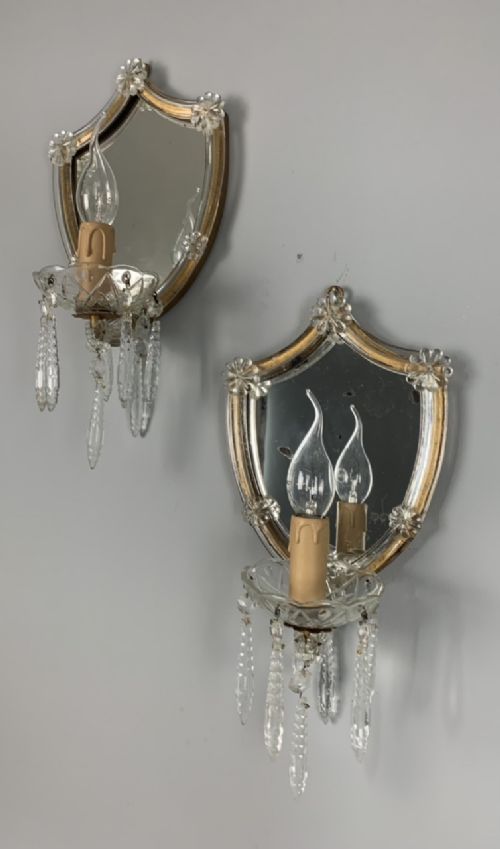 Pair of French Marie Theresa Wall Lights, Rewired