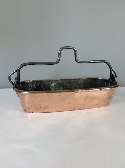 Victorian Copper Fish Kettle, Planter