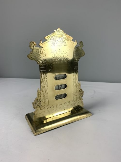Late Victorian Brass Perpetual Calendar