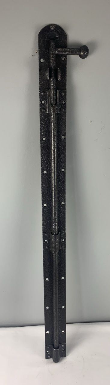 19th Century Giant Iron Door Bolt, Fully Refurbished
