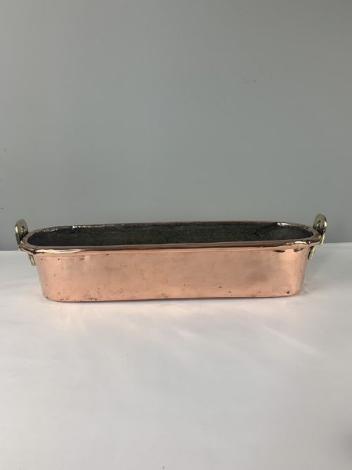 Victorian Copper Fish Kettle, Planter