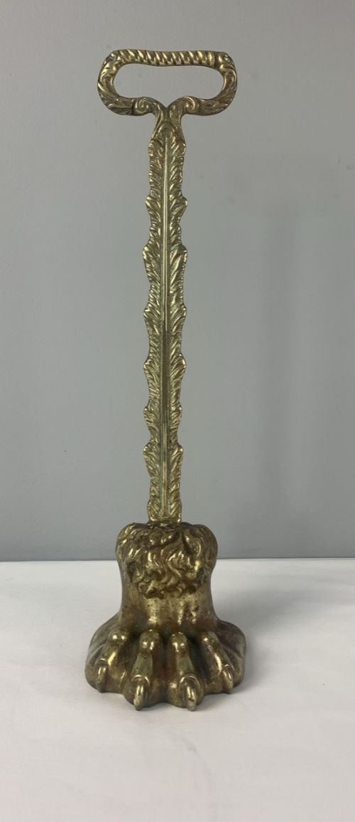 Regency Claw Foot Brass Doorstop Door Stop Door Porter