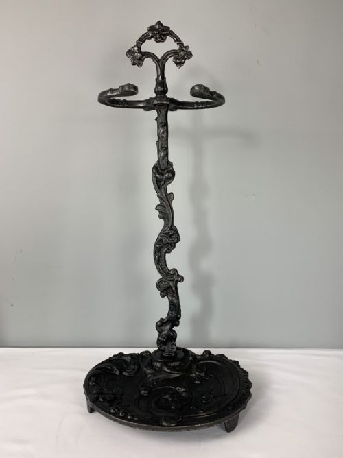 French Cast Iron Fire Iron Stick Stand C1920