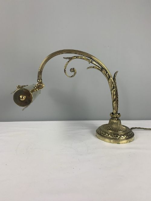 Brass Piano Table Lamp, Rewired and Pat Tested
