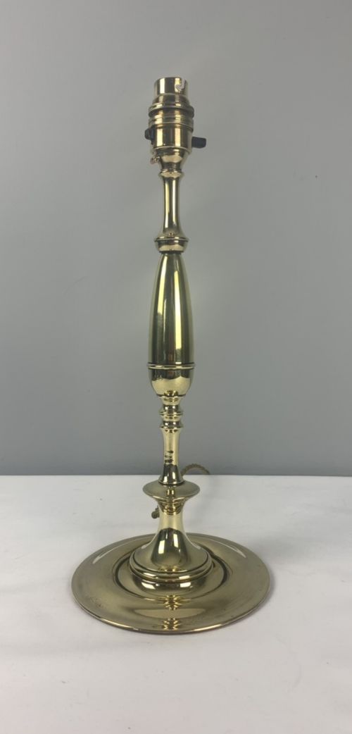 Quality C1920 Brass Table Lamp, Rewired and Pat Tested