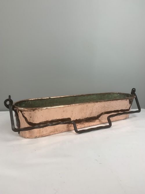 Victorian French Copper Fish Kettle, Planter