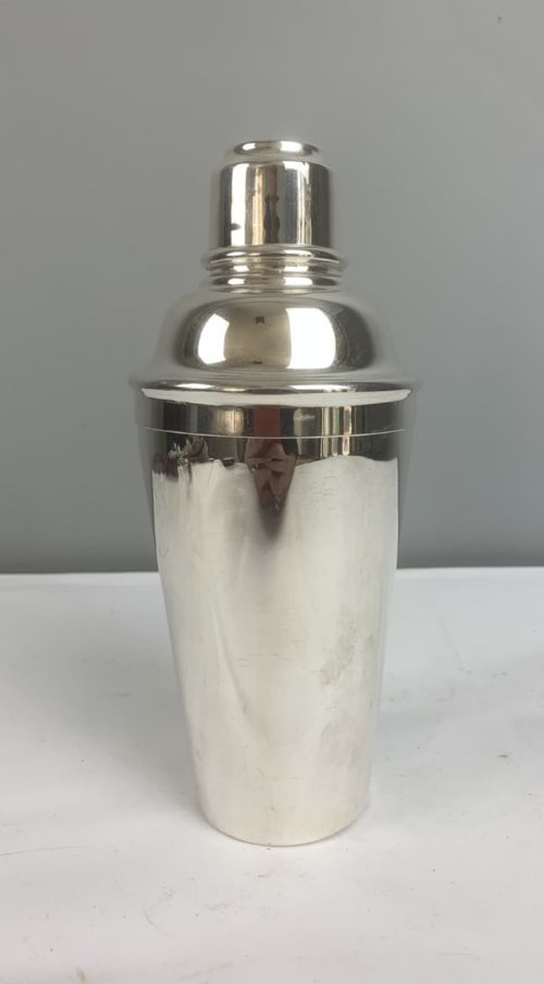 Art Deco Silver Plated Cocktail Shaker by J H & S