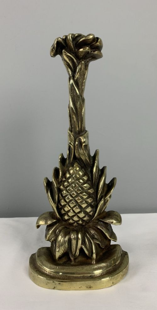 Victorian Pineapple Brass Doorstop Door Stop Door Porter