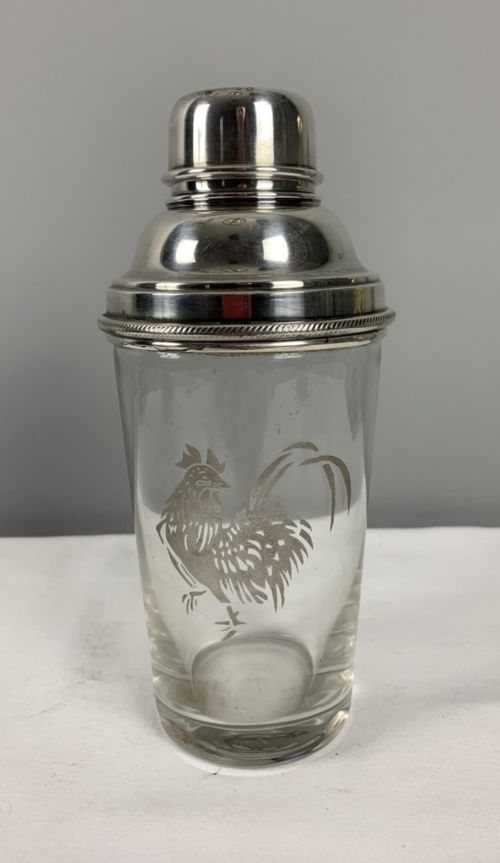 James Dixon Art Deco Silver Plated Cocktail Shaker