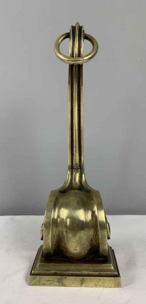 William Tonks Brass Doorstop Door Stop Door Porter with Reg Nos.