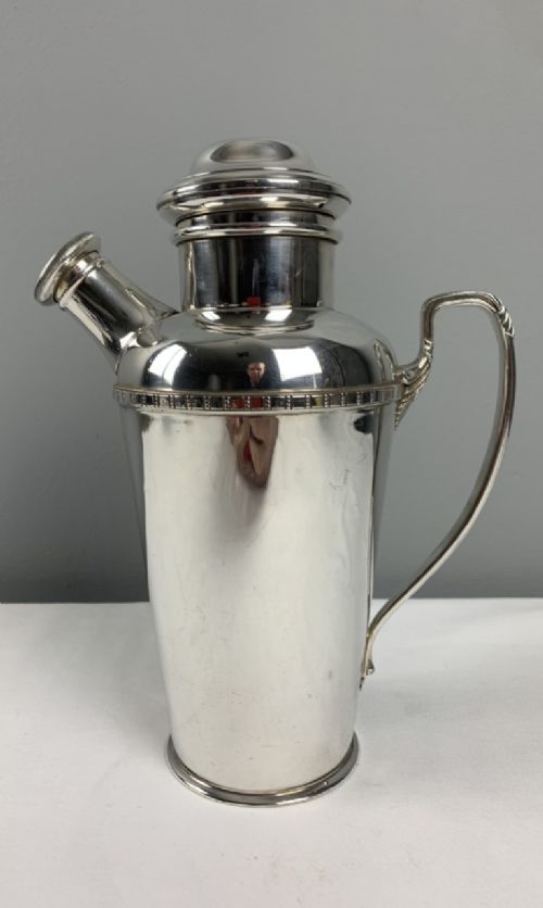 Art Deco Silver Plated Cocktail Shaker by Adie Brothers