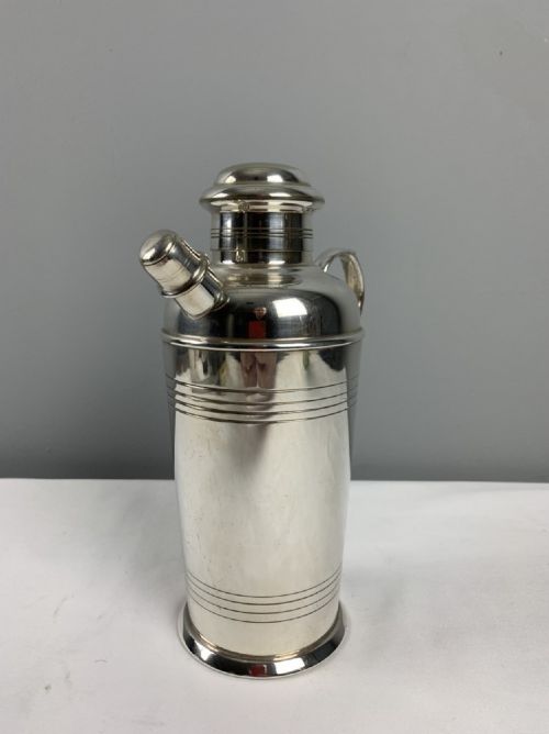 fig 1. Art Deco Silver Plated Cocktail Shaker by Carrington