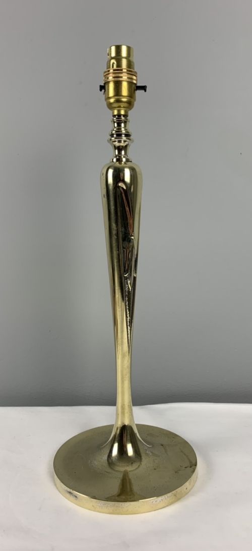 Quality Brass Art Nouveau Table Lamp, Rewired and Pat Tested