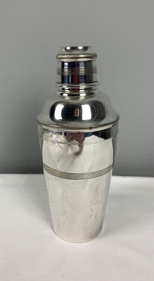Art Deco Silver Plated Cocktail Shaker by Robert Pringle & Sons