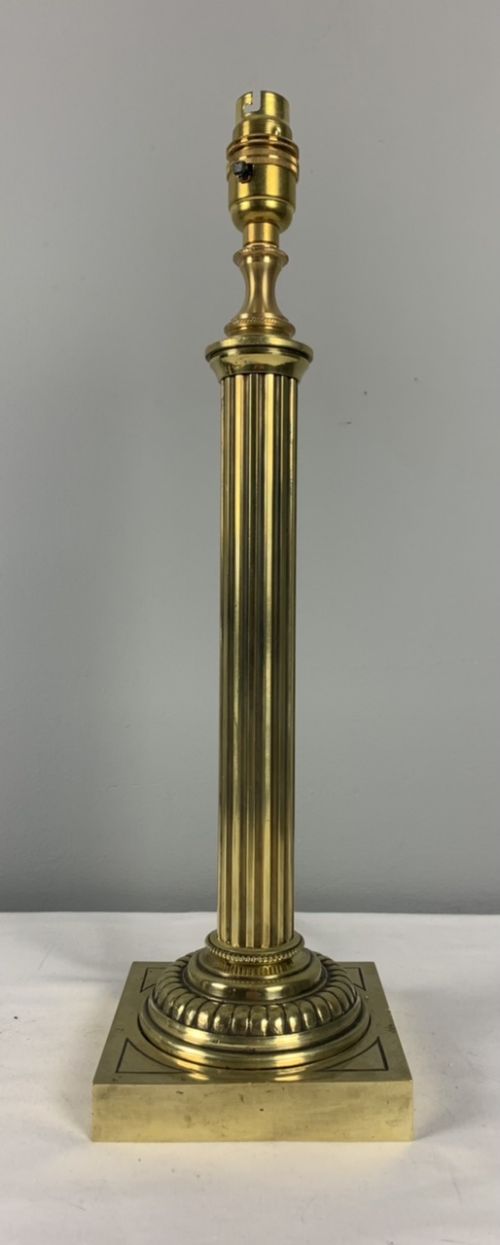 Quality Victorian Column Table Lamp, Rewired and Pat Tested