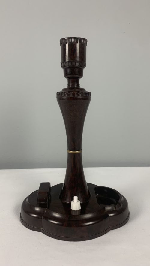 Art Deco Bakelite Smokers Table Lamp, Rewired and Pat Tested