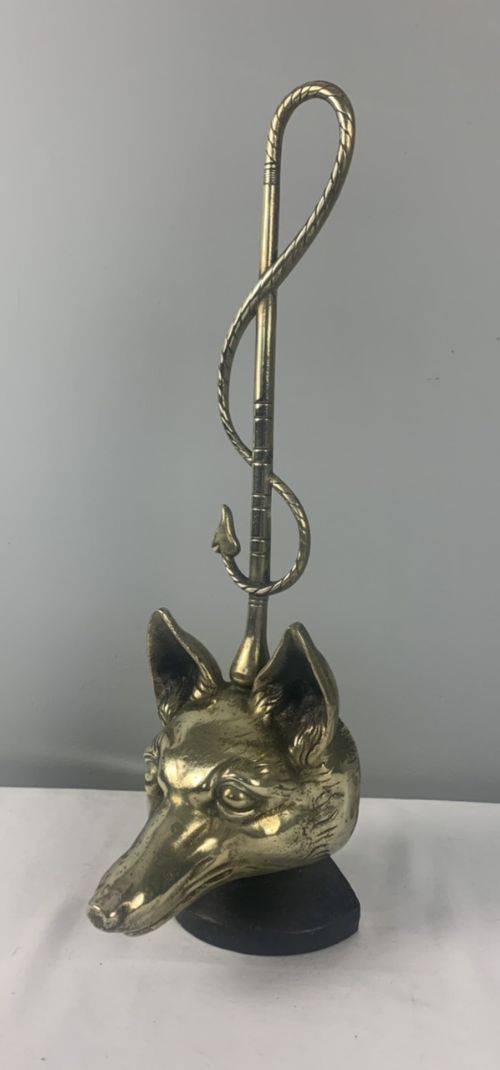 19th Century Fox Head Doorstop Door Stop Door Porter