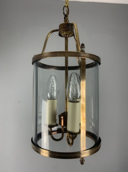 French C1910 Triple Convex Lantern, Rewired