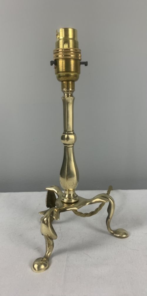 Miniature Brass Pullman Table Lamp, Rewired and Pat Tested