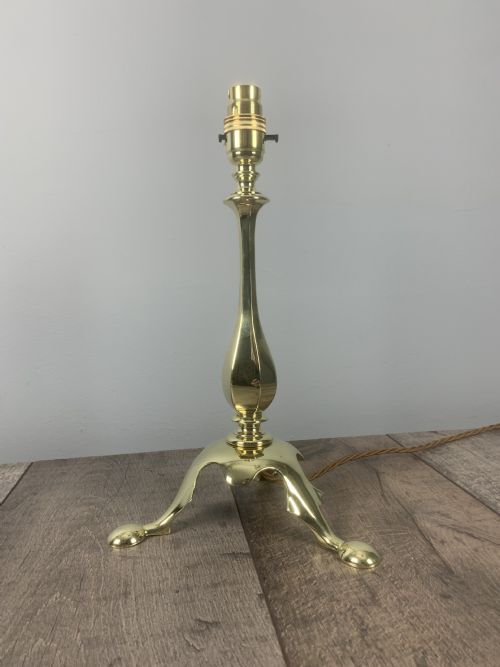 English Gec Brass Pullman Antique Table Lamp, Rewired and Pat Tested