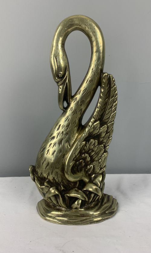 Victorian Swan Doorstop Door Stop Door Porter