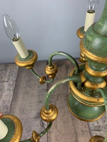 fig 1. Florentine 6 Light Polychrome 6 Light Chandelier