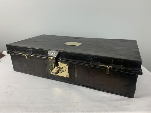 Large Royal Navy Documents Box, Original Working Key